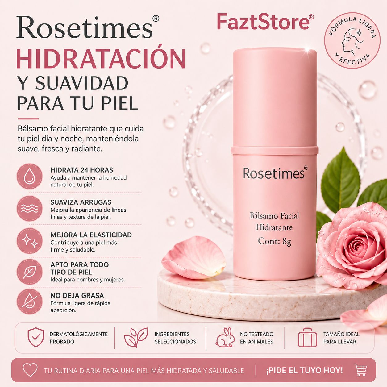 Bálsamo Facial Hidratante Antiarrugas