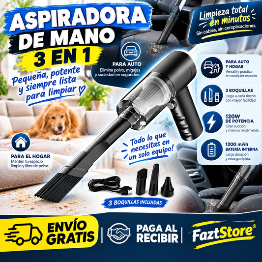 Aspiradora de mano 3 en 1™