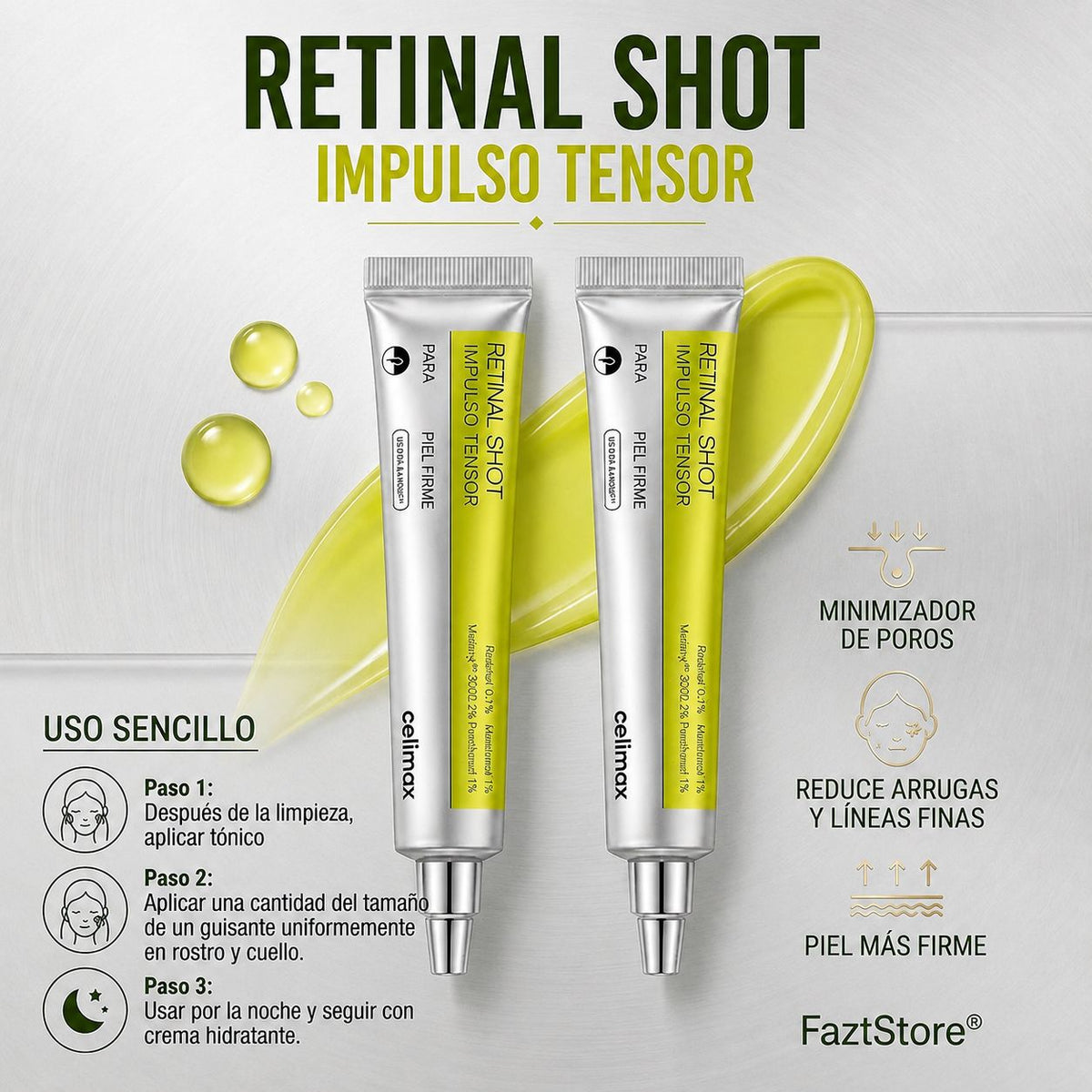 2 Cremas Celimax Facial Antiarrugas